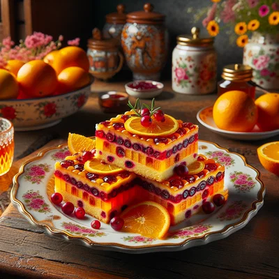 Orangen-Cranberry-Riegel mit Haferflocken