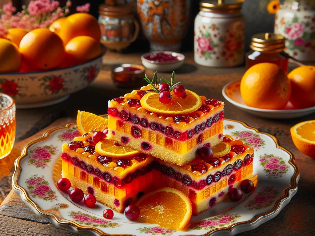 Orangen-Cranberry-Riegel mit Haferflocken