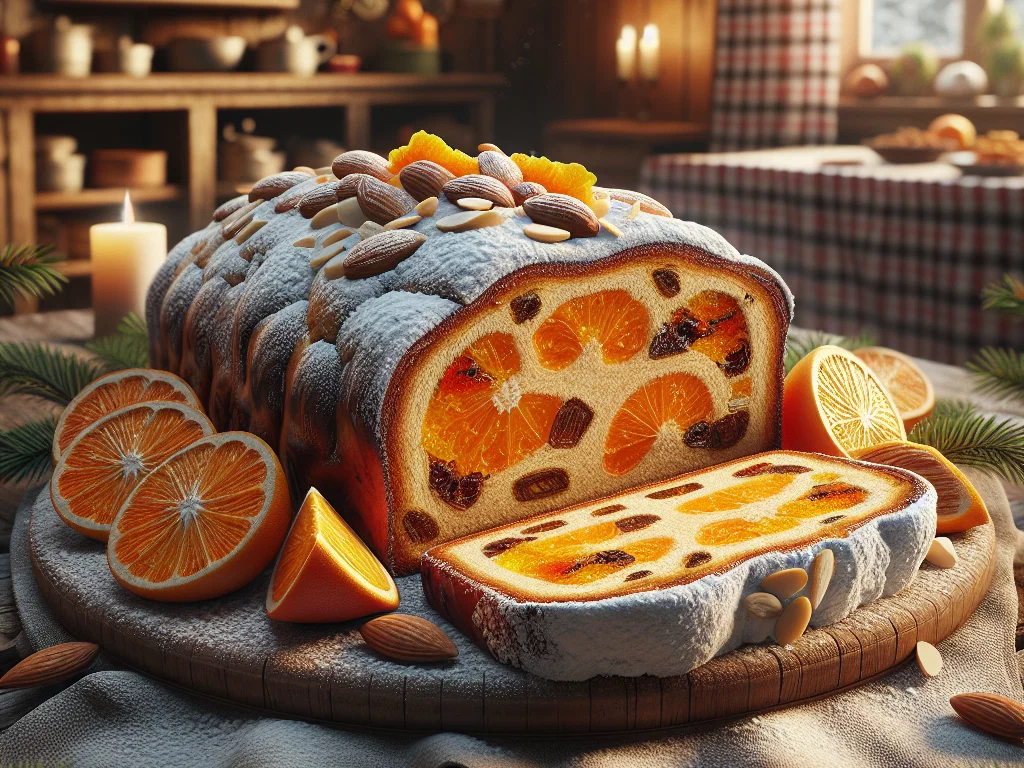 Orangen-Marzipan-Stollen