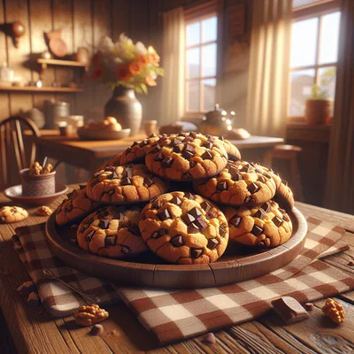 Schokoladen-Nuss-Cookies