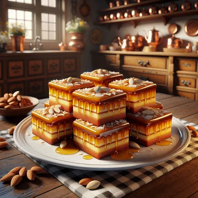 Honiglebkuchen-Schnitten vom Blech