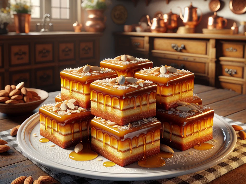 Honiglebkuchen-Schnitten vom Blech
