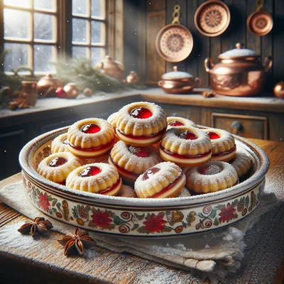 Glühwein-Gelee-Plätzchen