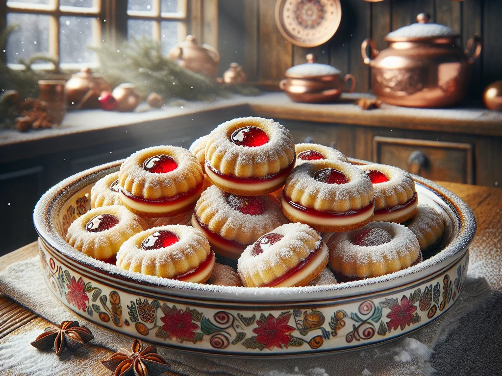 Glühwein-Gelee-Plätzchen