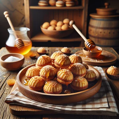 Kokosmakronen mit Honig
