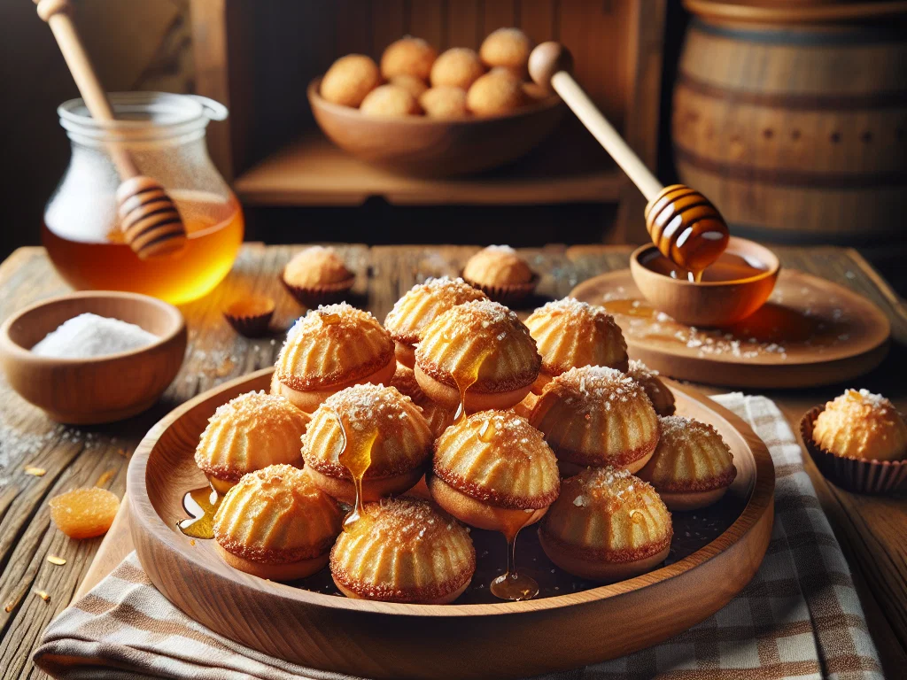 Kokosmakronen mit Honig
