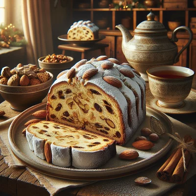 Glutenfreier Mandelnuss-Stollen