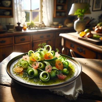 Lauch‑Vinaigrette‑Salat mit Zitrusnote