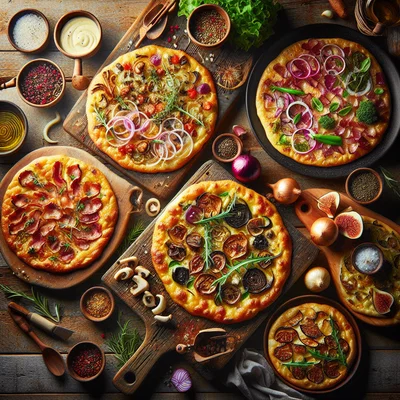 Cover der Sammlung Flammkuchen Variationen traditionell und kreativ