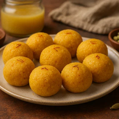 Gelbe Laddus aus Indien