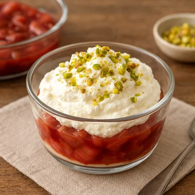 Rhabarber-Dessert mit Mascarpone