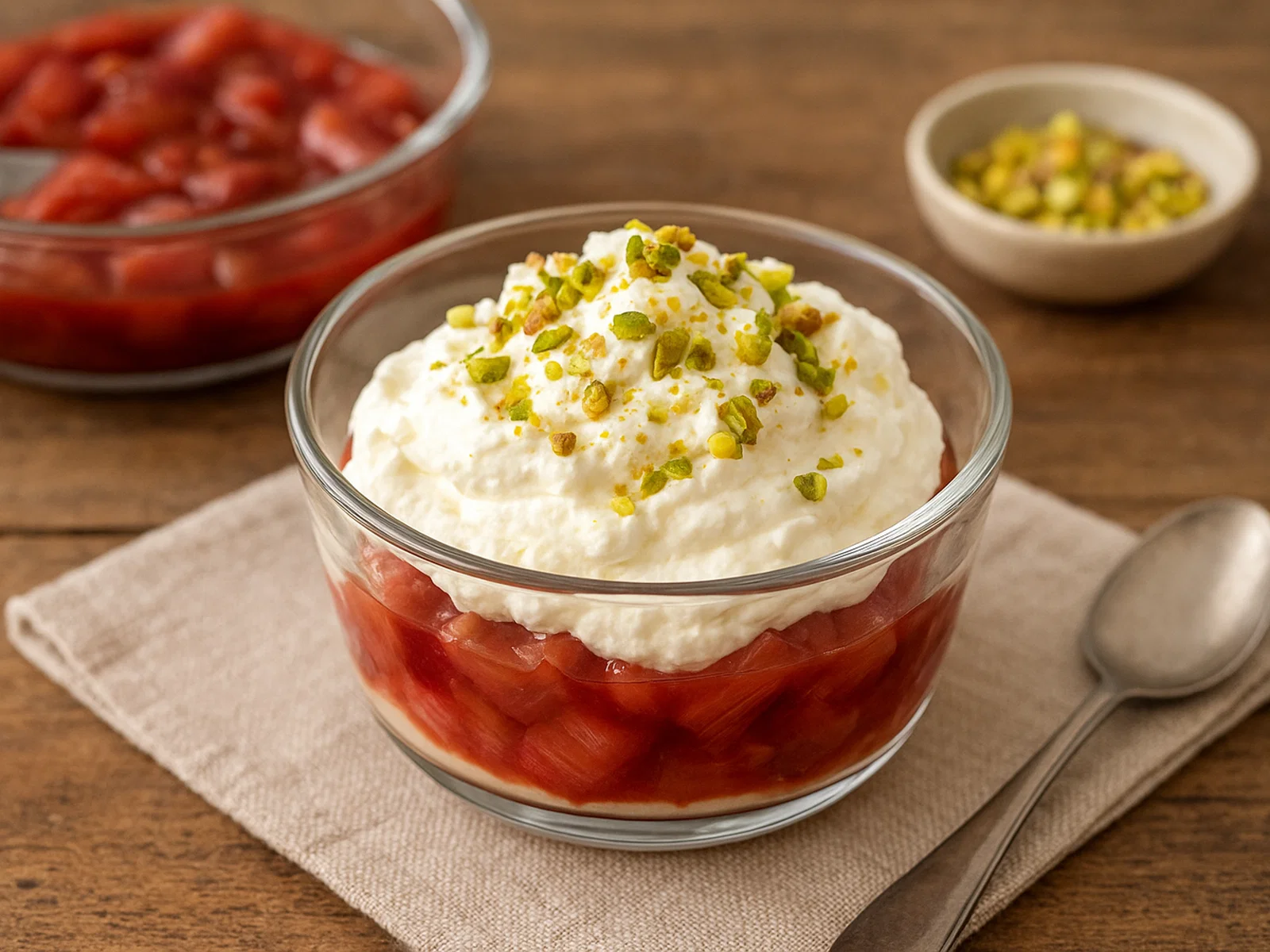 Rhabarber-Dessert mit Mascarpone