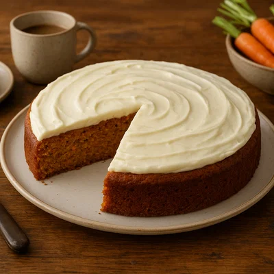 Karotten-Kuchen mit Frischkäsetopping