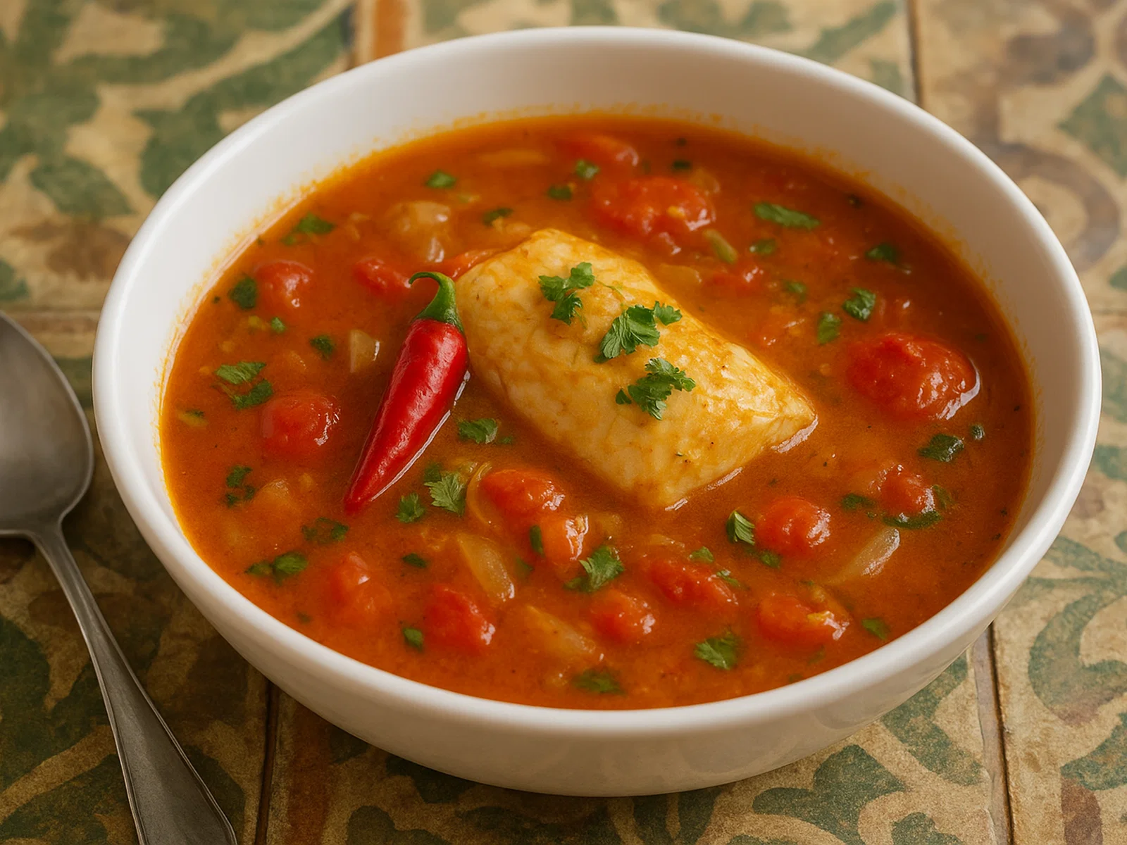 Sopi di Piska – Karibische Fischsuppe mit Kokosmilch