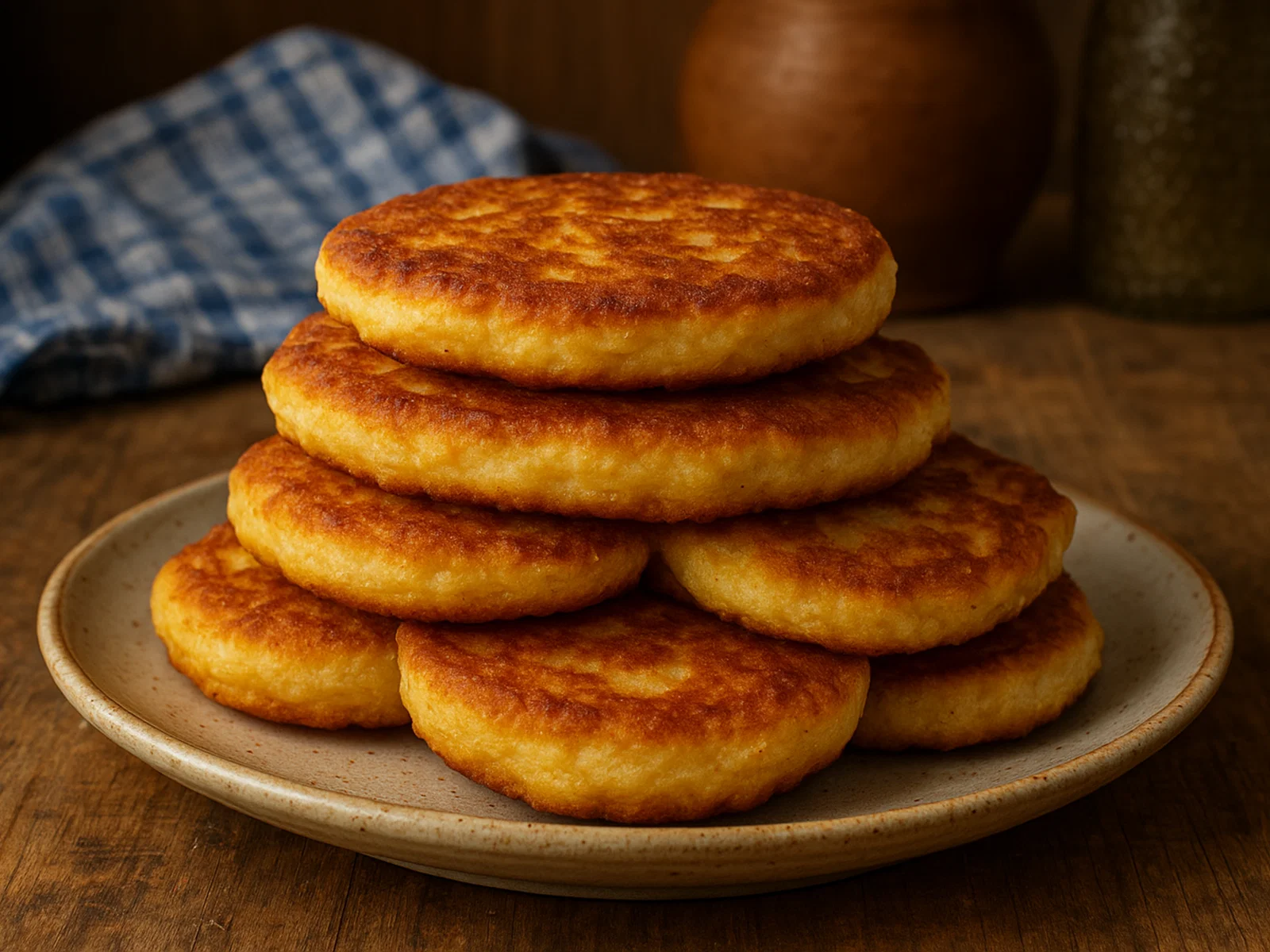 Karibische Johnny Cakes (frittierte Maismehl-Küchlein)