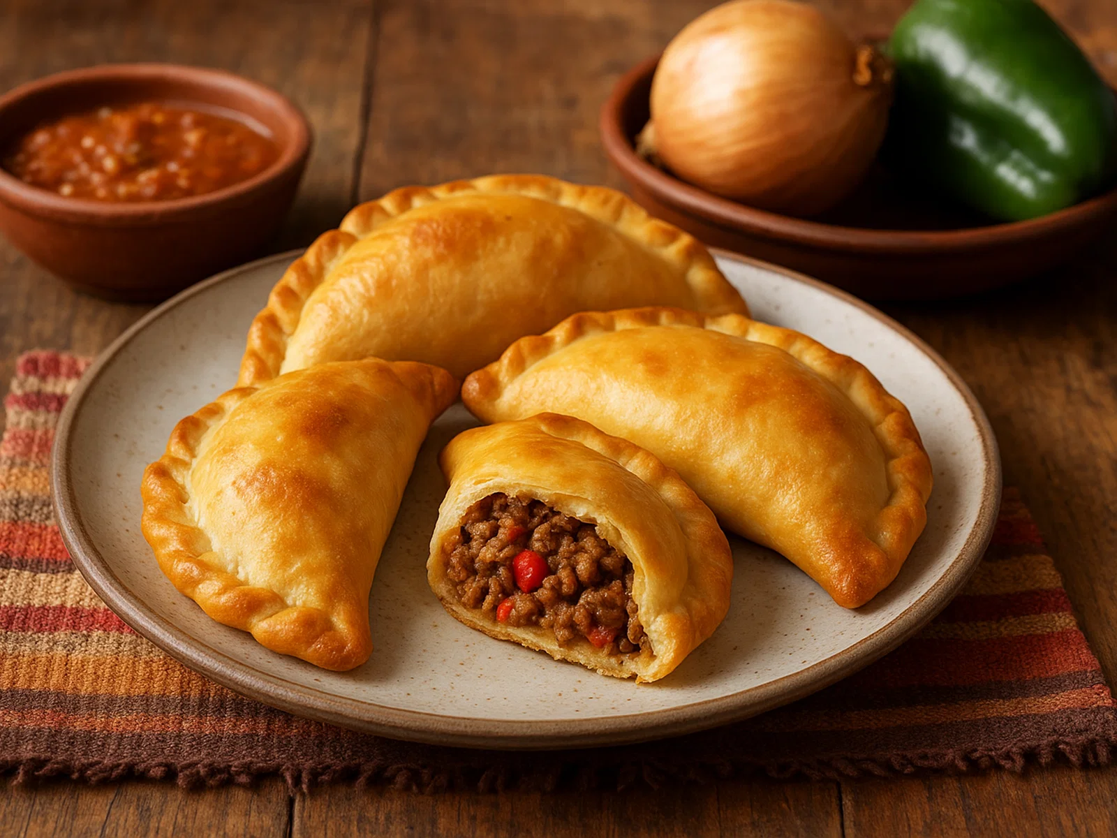 Klassische Rindfleisch-Empanadas