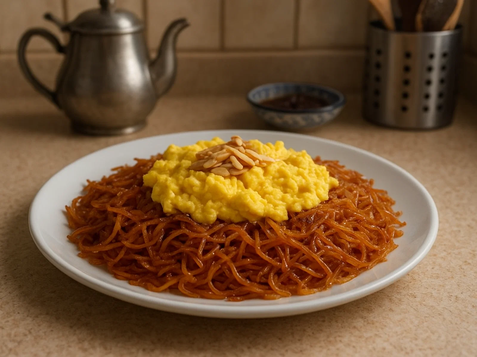 Balaleet – Süße Safran-Vermicelli mit Rührei