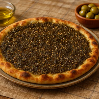 Manakish mit Za’atar und Käse
