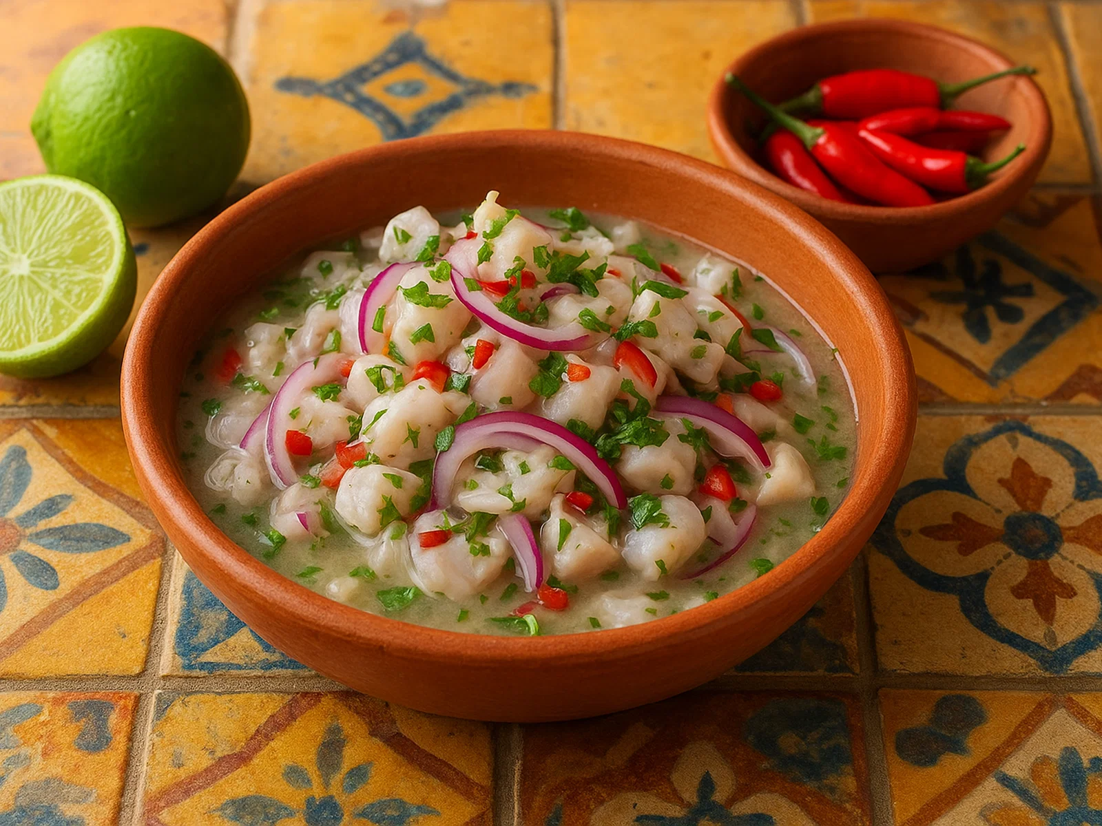 Klassisches peruanisches Ceviche