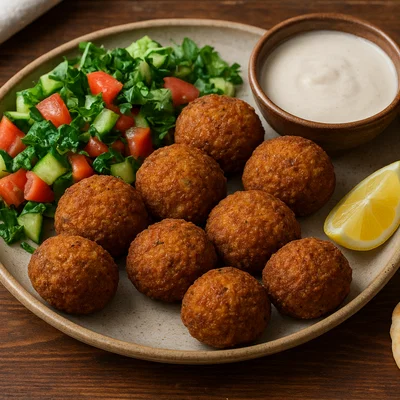 Klassische Falafel mit Tahini-Sauce