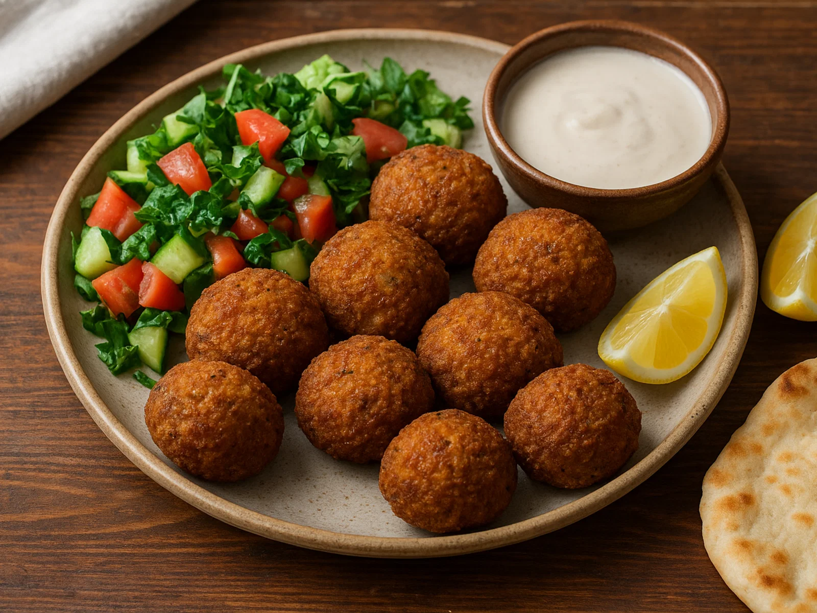 Klassische Falafel mit Tahini-Sauce