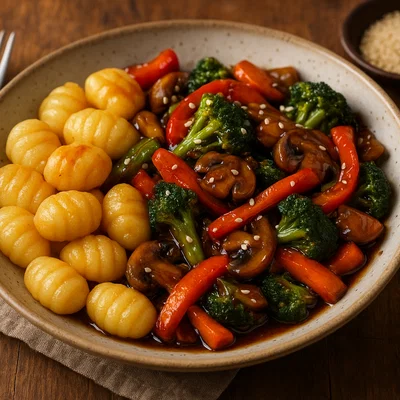 Gnocchi mit Teriyaki-Gemüse