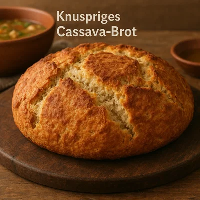 Knuspriges Cassava-Brot (Maniok-Brot, glutenfrei)