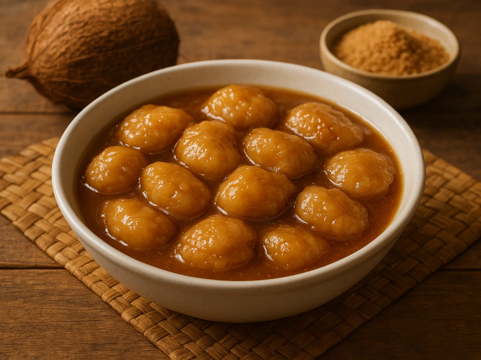 Faikakai – Tonganische Kokos-Dumplings in Zuckersirup