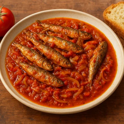 Kapenta in würziger Tomatensauce