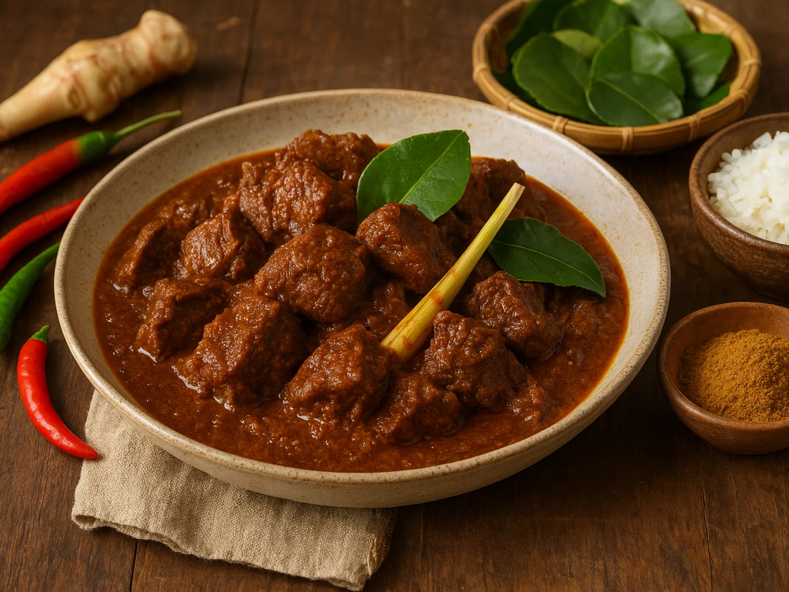 Indonesisches Rindfleisch-Rendang