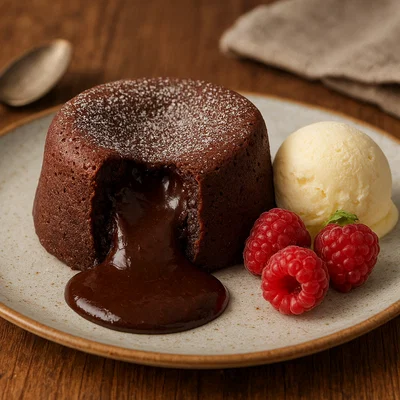 Schokoladenfondant mit flüssigem Kern