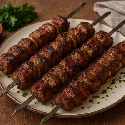 Klassisches Shashlik vom Grill