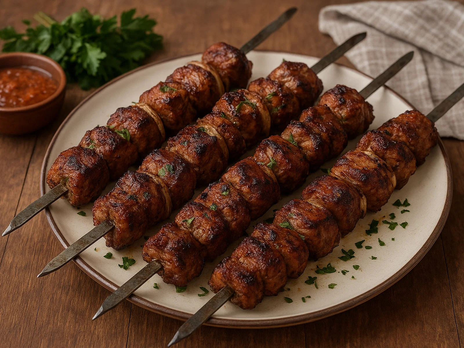 Klassisches Shashlik vom Grill