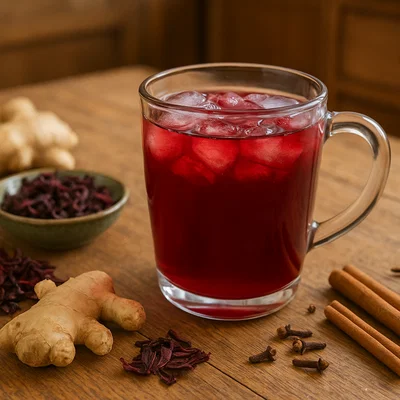 Sorrel Drink (Karibischer Hibiskus-Ingwer-Punsch)