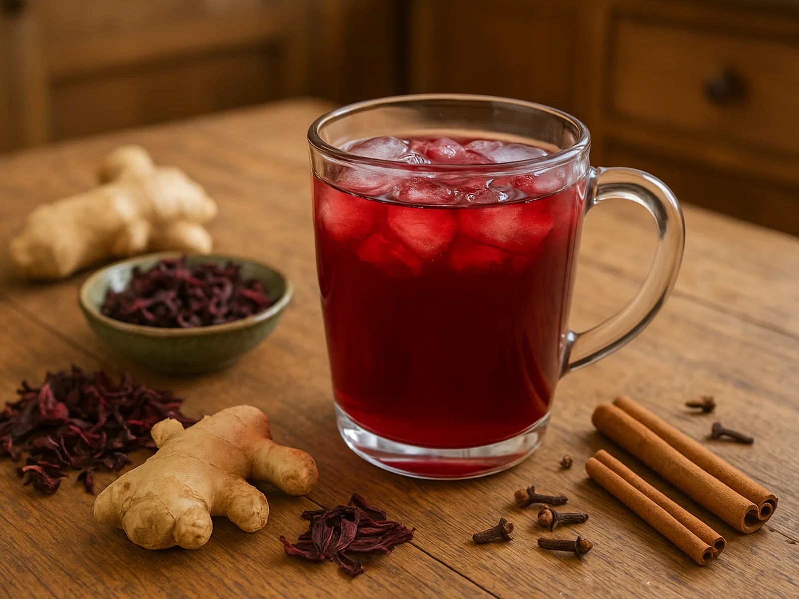 Sorrel Drink (Karibischer Hibiskus-Ingwer-Punsch)