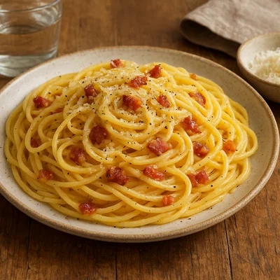 Klassische Spaghetti alla Carbonara (ohne Sahne)
