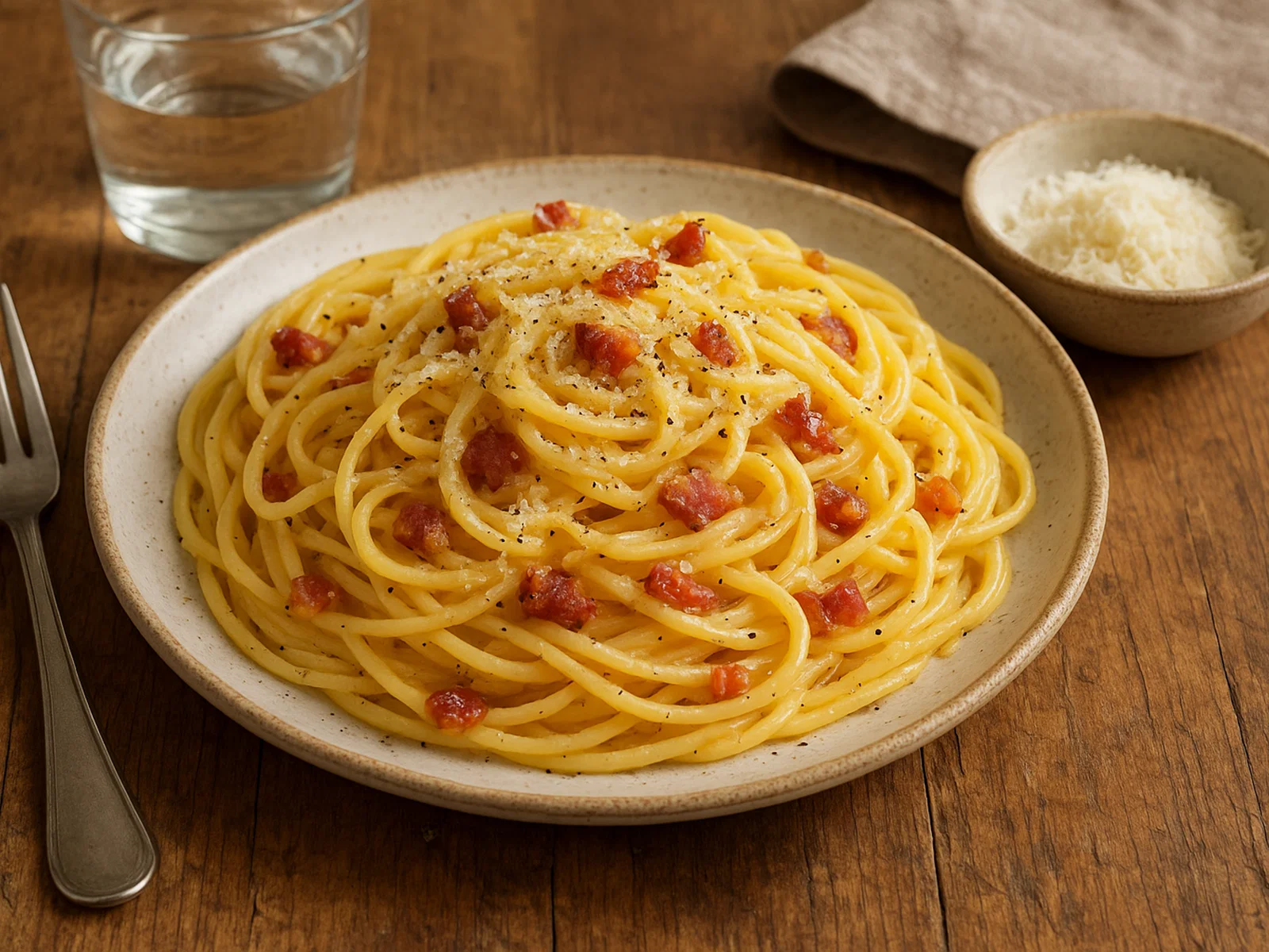 Klassische Spaghetti alla Carbonara (ohne Sahne)