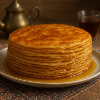 Bint Al-Sahn – Jemenitischer Honigkuchen mit Hefeteigschichten
