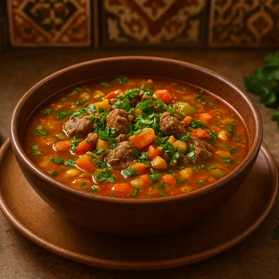 Chorba – Nordafrikanische Lamm-Gemüsesuppe