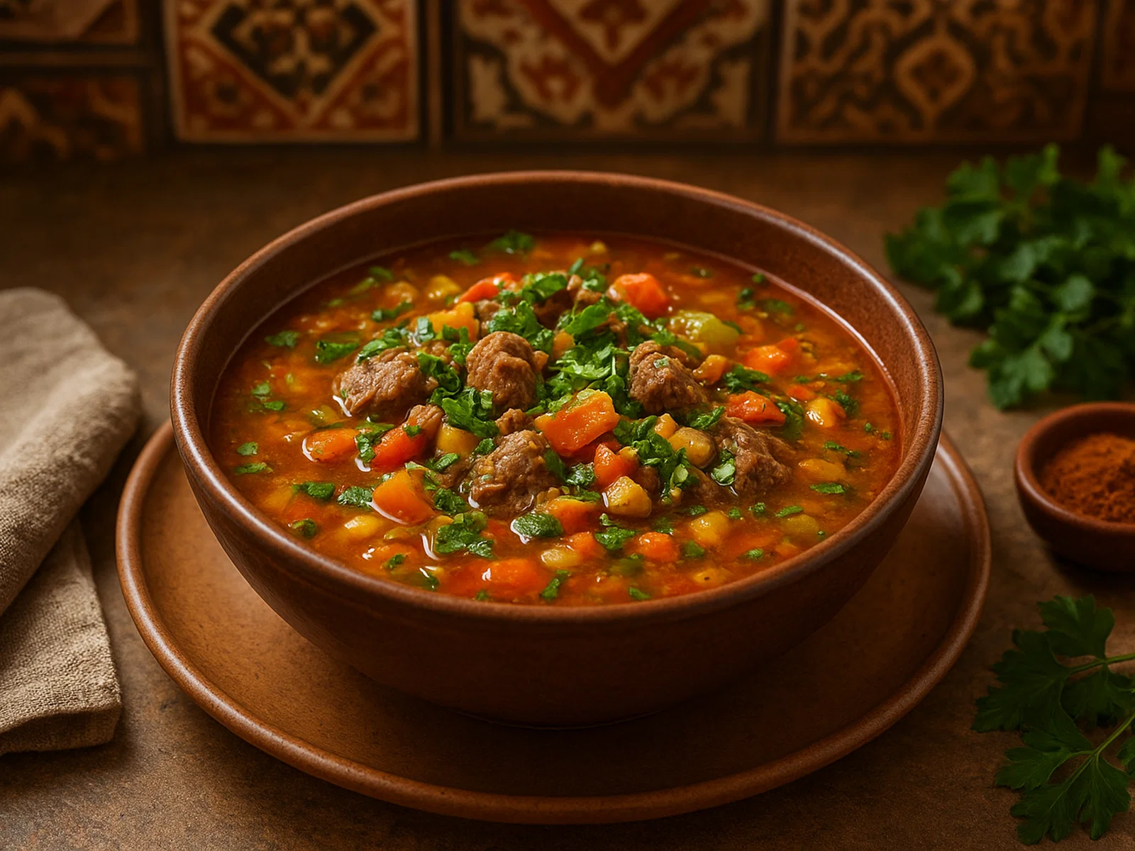 Chorba – Nordafrikanische Lamm-Gemüsesuppe