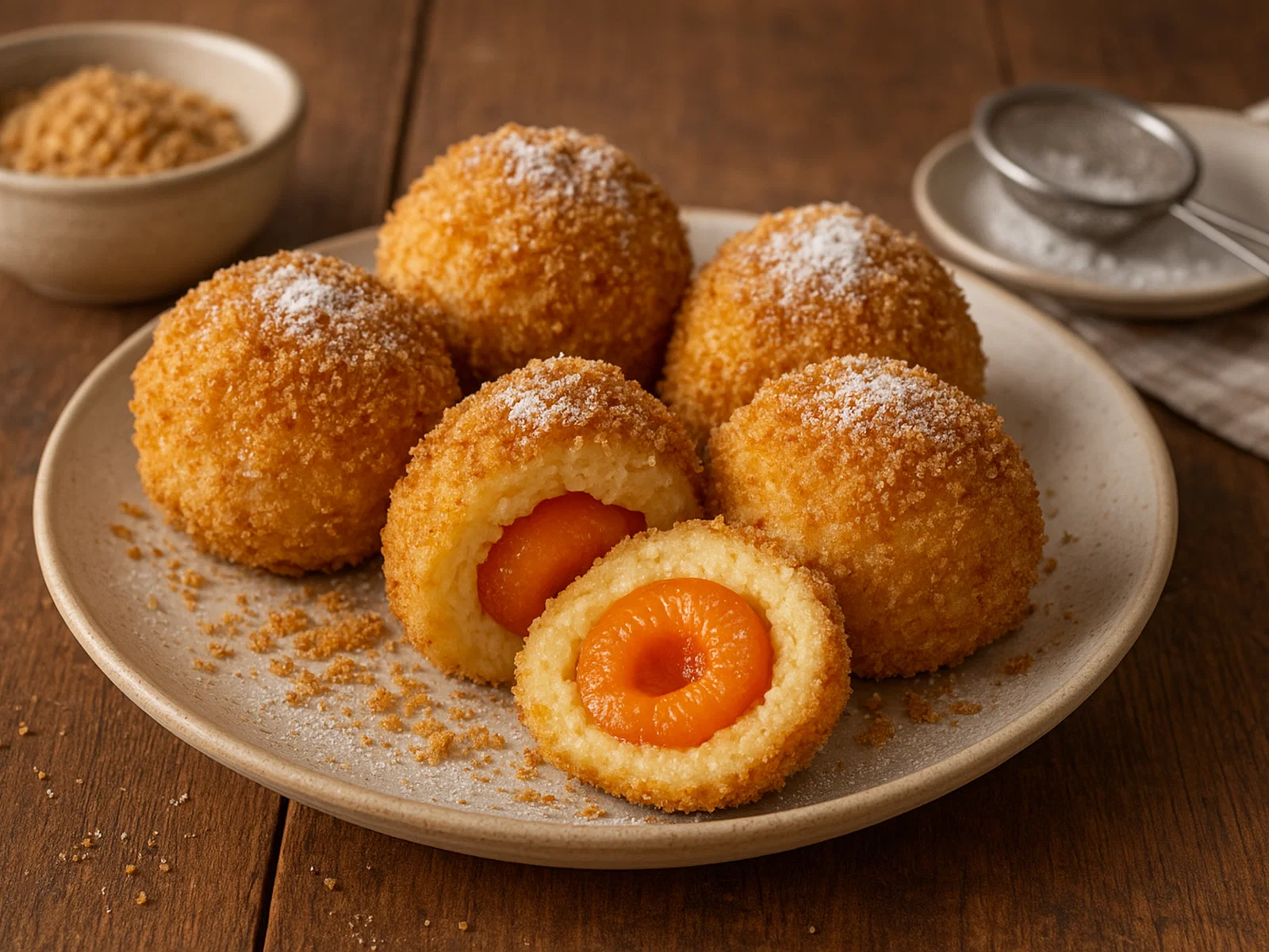Marillenknödel aus Topfenteig