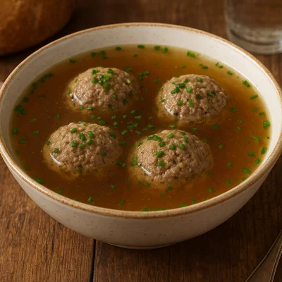 Leberknödelsuppe – Kräftige Rindersuppe mit herzhaften Leberknödeln