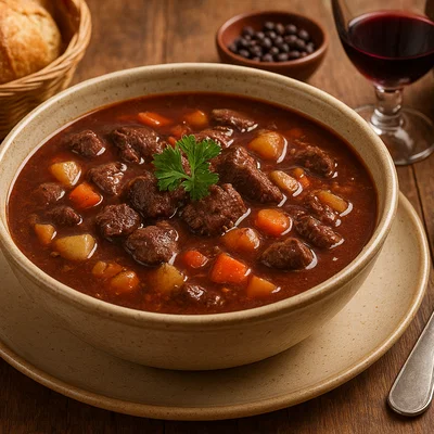 Würzige Wildsuppe aus der regionalen Küche