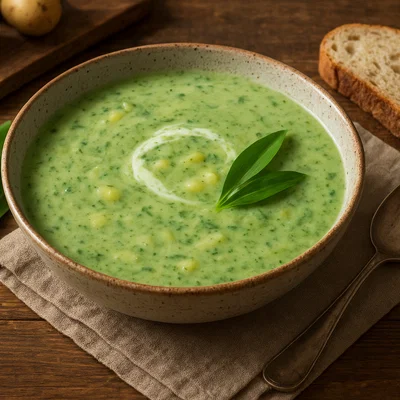 Cremige Bärlauchsuppe