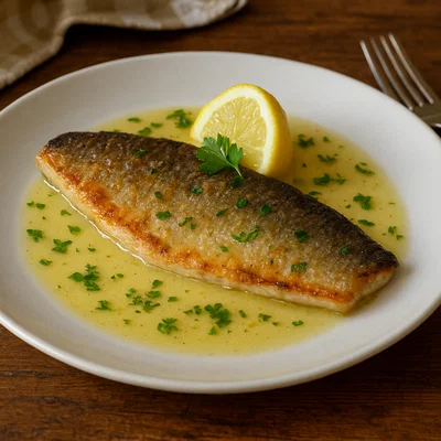 Gebratener Alpensaibling in Butter