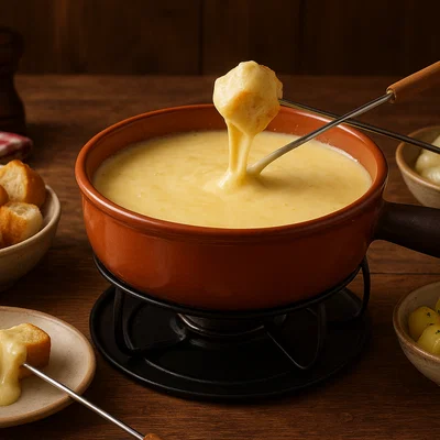 Klassisches Schweizer Käsefondue