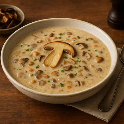Steinpilzrahmsuppe – würzige Pilzcremesuppe