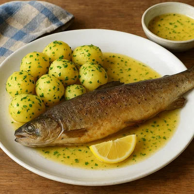 Millstätter Forelle mit Petersilienkartoffeln