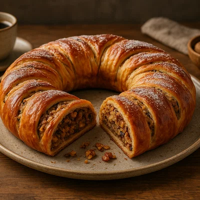 Kärntner Presnitz – traditioneller Nuss‑Strudelkranz