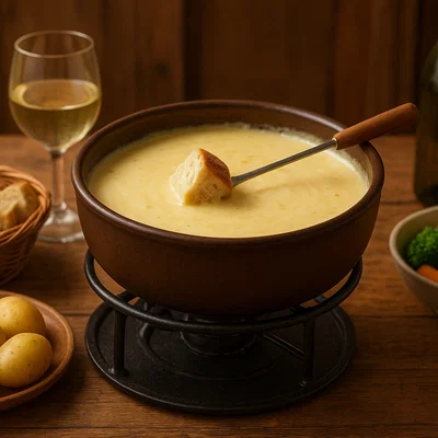 Kärntner Almkäsefondue